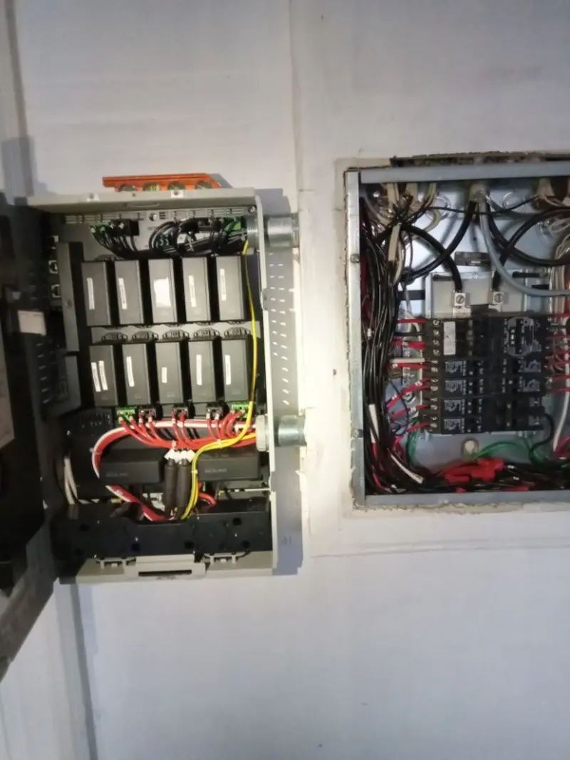 Electrical panel upgrade completed for Security Camera Wiring in Lone Grove